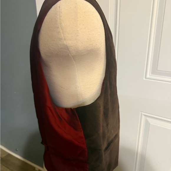 Banana Republic Genuine Leather Vest Large - Picture 6 of 7